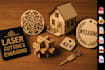 create custom vector design for laser cutting and  engraving dxf svg eps