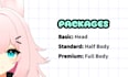 draw a cute custom live2d vtuber model art for you