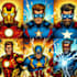 make an superhero comic cartoon character into style