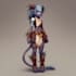 do a sci fi art, fantasy sci fi character art