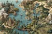 fantasy map illustration, dnd map, tolkien board games