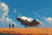 make a sci fi character and sci fi art