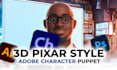 create 3d pixar style adobe character puppet