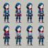 create 2d game character design and skin
