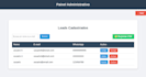 create a custom lead capture system with admin dashboard in PHP