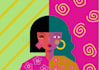 create geometric vector portrait art