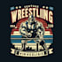 design high quality wrestling logo with t shirt design