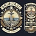 design high quality nautical logo with t shirt design