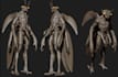scuplt 3dcharacter model,action figure,creature,statue in zbrush for 3d printing