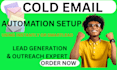 setup cold email marketing system using instantly smartlead klaviyo  flows