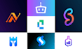 design modern technology timeless website saas startup software app logo design