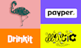 design your creative typography logo