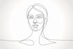 draw modern minimal line art illustration