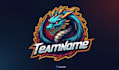 design hydra dragon mascot logo with express delivery