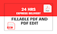 design fillable invoice, order form, checklist, fillable PDF forms