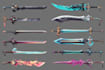 unique design your anime and game weapons