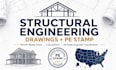 structural engineer architectural permit drawing california ohio texas pe stamp