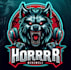 do unique werewolf logo with halloween t shirt design