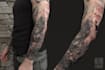 create a tattoo design of tattoo sleeve