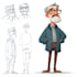 create a cartoon character design
