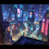do cyberpunk futuristic city art