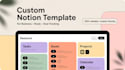 build a functional notion template for business, goals or study