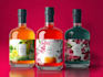 do unique bottle, tea packet, wine and pouch label design