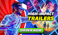 create VR game trailer