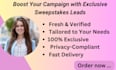 delivering premium sweepstakes leads exclusively for you