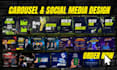 design modern carousel and social media posts banner ads for you