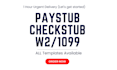 make paystub, pay stub, paycheck, within 1 hour