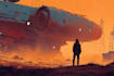 create sci fi illustration and sci fi art