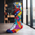 draw a sublimation socks design