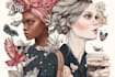 draw a detailed fashion illustration