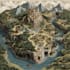 design custom fantasy map illustration 2d vector map
