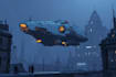 design spaceship, sci fi illustration and sci fi art