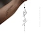 create arabic and persian minimal calligraphy tattoo