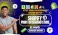 do shopify pod, shopify print on demand store, etsy pod with printify prinful