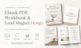 design ebook pdf, workbook, lead magnet in canva pro