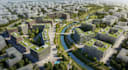design 2d and 3d urban planning, site plan with 3d architectural rendering