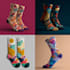 create beautiful socks design