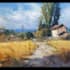 paint landscape in oil painting