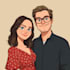 cartoonize your couple portrait