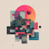 create abstract geometric digital art