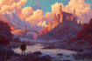 do  fantasy landscape art concept lost civilizations