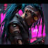 do cyberpunk character art