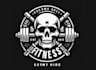 design custom skull gym fitness logo