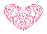 draw floral heart with your pet