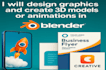 be your professional  graphic designer and  blender expert