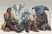 make a dnd party and game art illustration
